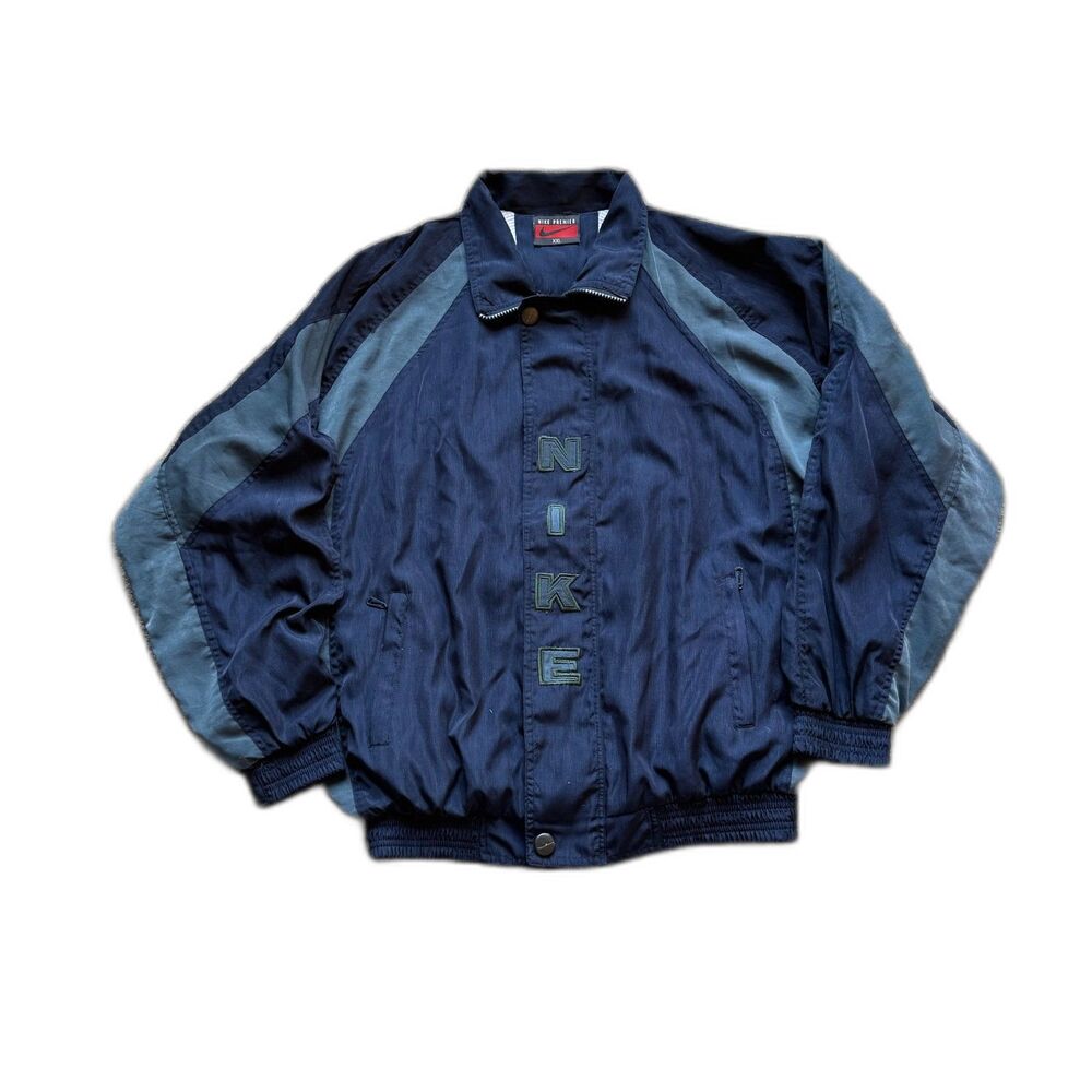 VINTAGE RARE NIKE PREMIER VERTICAL SPELLOUT BIG LOGO WINDBREAKER JACKET XXL